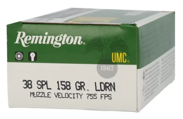 Remington UMC .38 Special 158 Grain Lead Round Nose Handgun Ammo